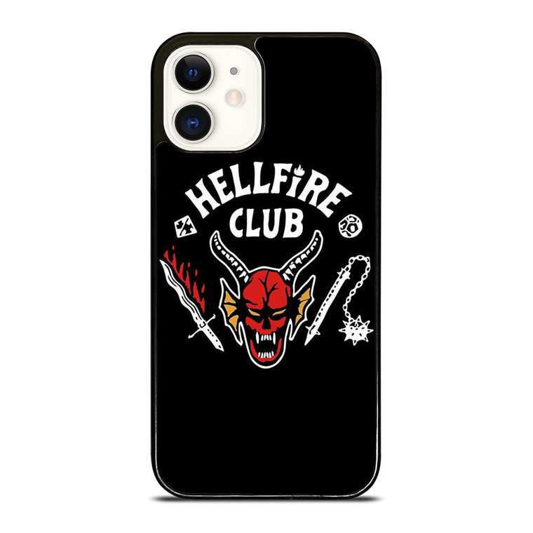 HELLFIRE CLUB STRANGER THINGS BLACK iPhone 12 Case Cover