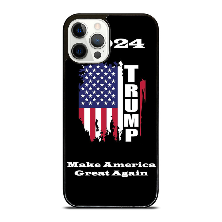 DONALD TRUMP MAKE AMERICA GREAT AGAIN 2024 2 iPhone 12 Pro Case Cover