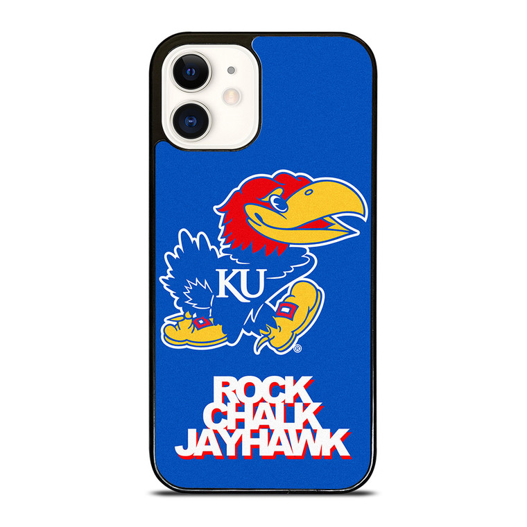 KANSAS JAYHAWKS ROCK CHALK iPhone 12 Case Cover