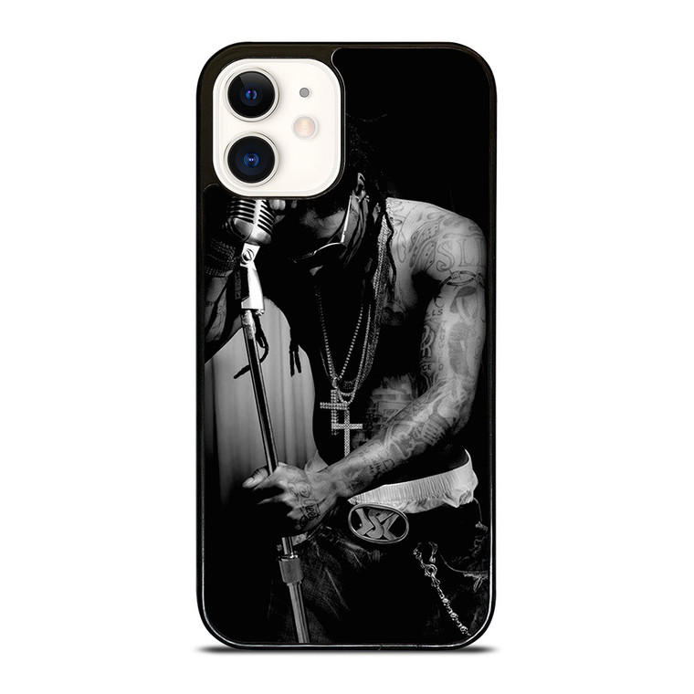LIL WAYNE BLACK WHITE iPhone 12 Case Cover