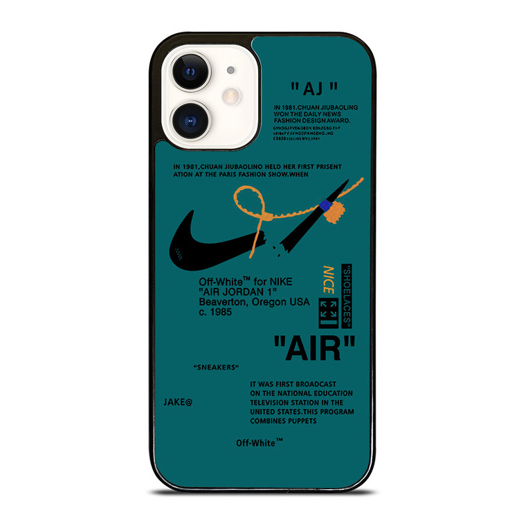 NIKE AIR OFF WHITE TOSCA iPhone 12 Case Cover
