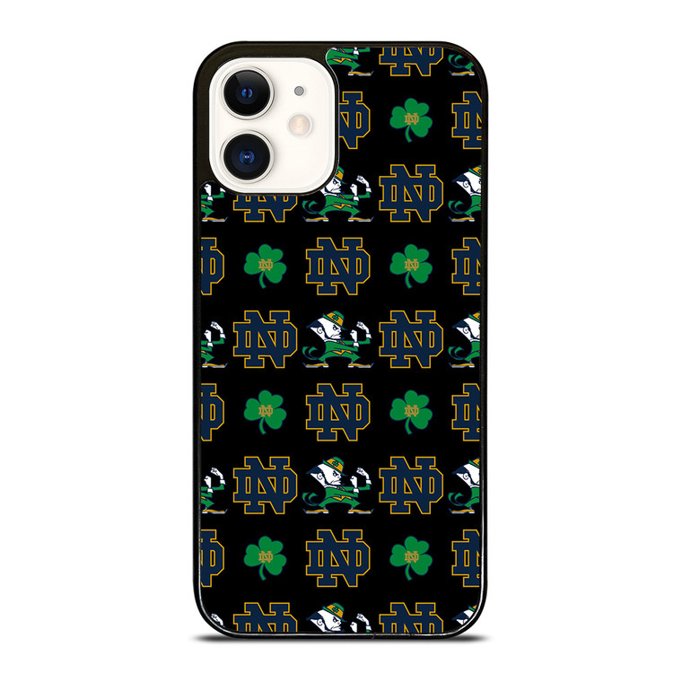 NOTRE DAME FIGNTING IRISH PATTERN iPhone 12 Case Cover