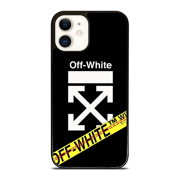 OFF WHITE YELLOW LABEL iPhone 12 Case Cover
