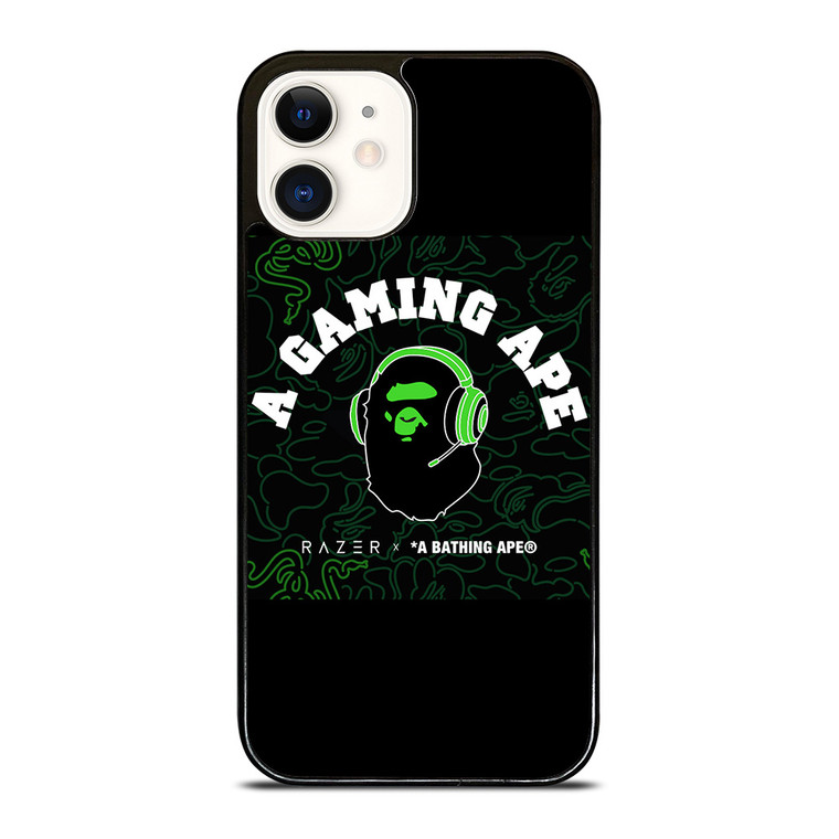 RAZER X BAPE A GAMING APE iPhone 12 Case Cover