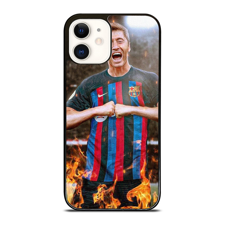 ROBERT LEWANDOWSKI FC BARCELONA iPhone 12 Case Cover