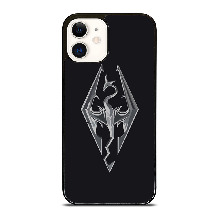 THE ELDER SCROLLS SKYRIM FLAT LOGO iPhone 12 Case Cover