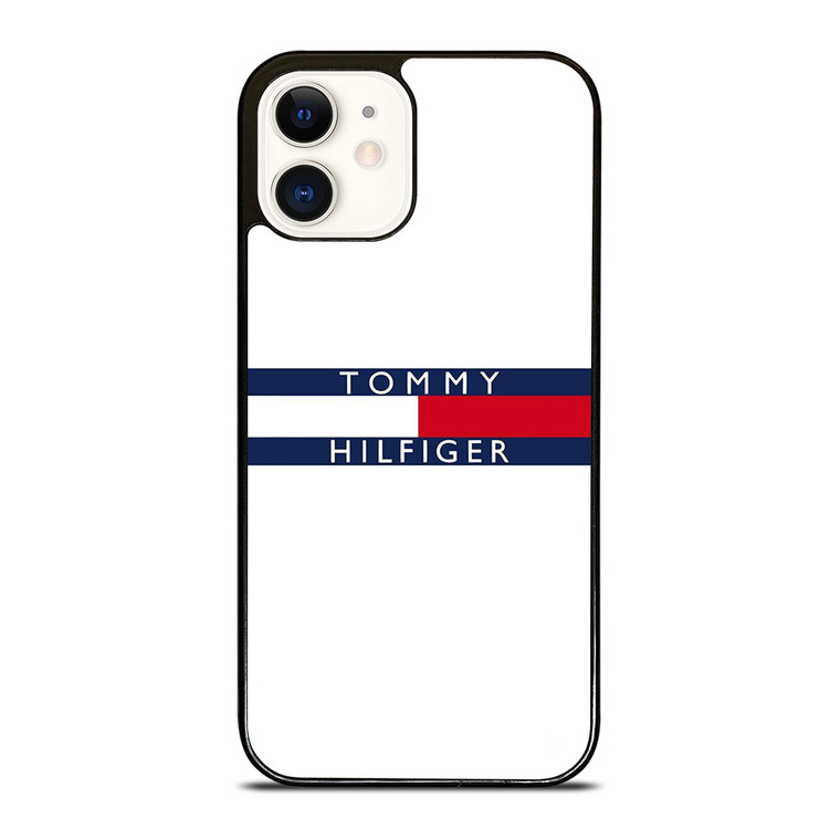 TOMMY HILFIGER WHITE iPhone 12 Case Cover
