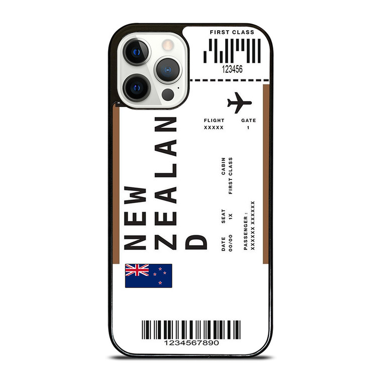 FLIGHT TICKETS NEW ZEALAND iPhone 12 Pro Case Cover