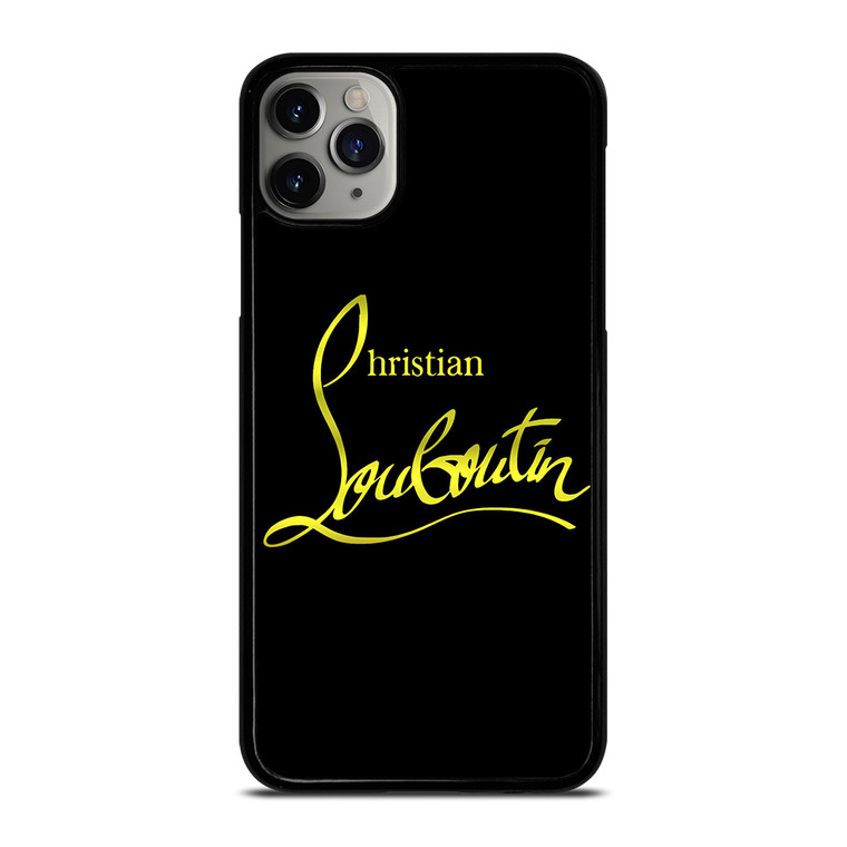 CHRISTIAN LOUBOUTIN GOLD LOGO iPhone 11 Pro Max Case Cover CHRISTIAN LOUBOUTIN GOLD LOGO iPhone 11 Pro Max Case Cover