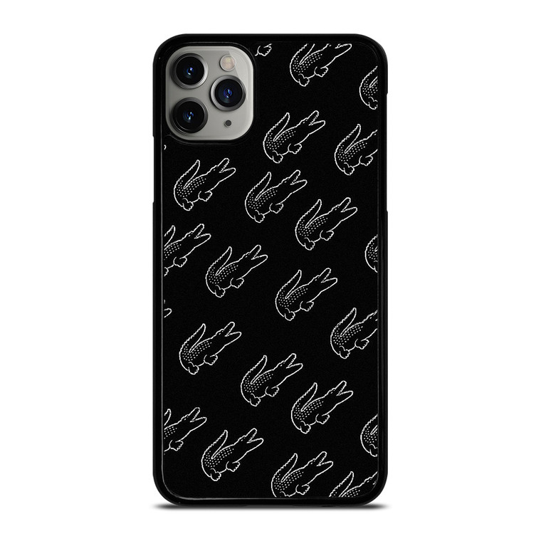 LACOSTE BLACK WHITE iPhone 11 Pro Max Case Cover