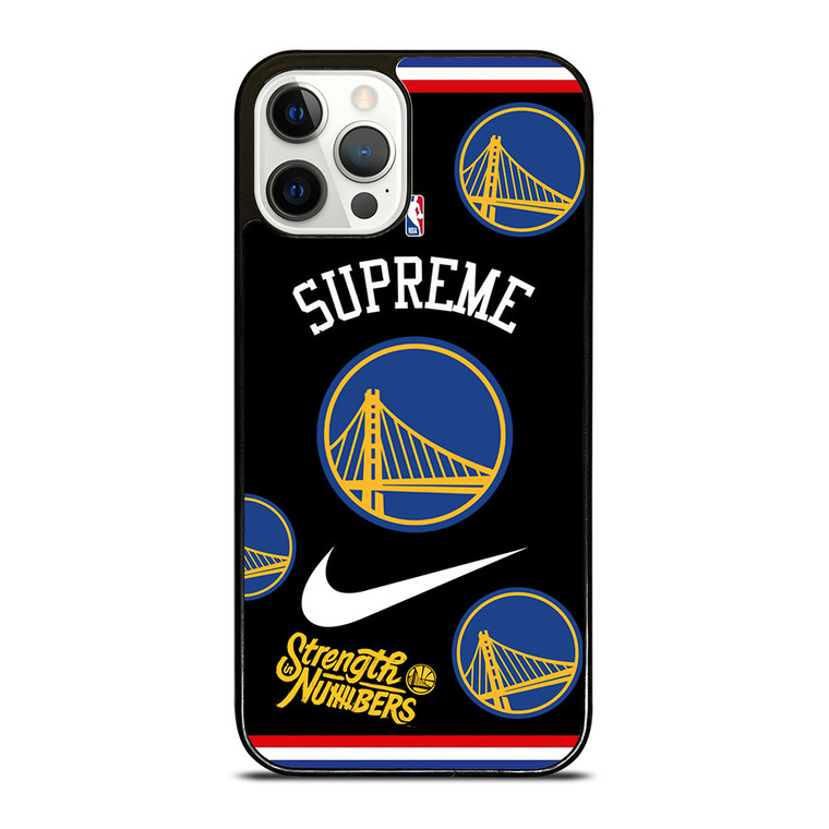 GOLDEN STATE WARRIORS NBA X SUPREME NIKE iPhone 12 Pro Case Cover