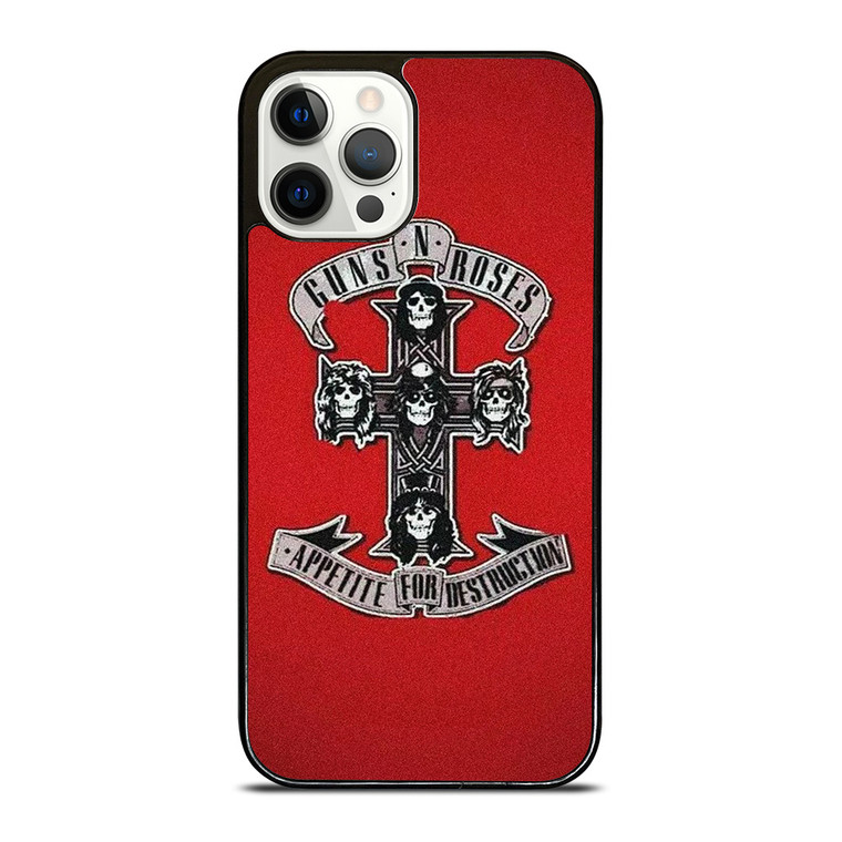GUNS N ROSES ROCK BAND RED iPhone 12 Pro Case Cover