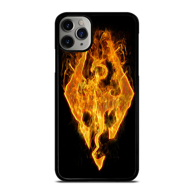 THE ELDER SCROLLS SKYRIM FIRE SIGN iPhone 11 Pro Max Case Cover