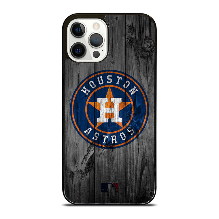 HOUSTON ASTROS BASEBALL MLB WOOD LOGO iPhone 12 Pro Case Cover