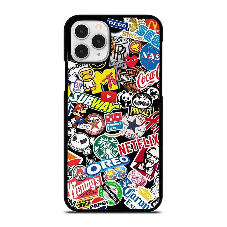 FAMOUS BRAND LOGO MIX iPhone 11 Pro Case Cover FAMOUS BRAND LOGO MIX iPhone 11 Pro Case Cover