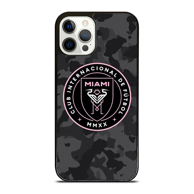 INTER MIAMI CF MLS BLACK CAMO iPhone 12 Pro Case Cover