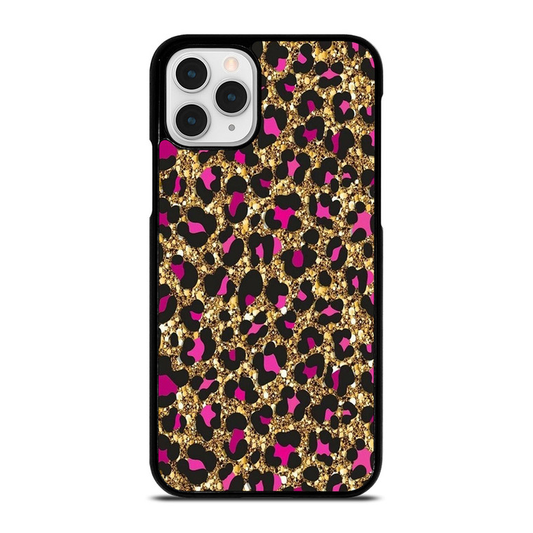 PINK LEOPARD GLITTER SKIN iPhone 11 Pro Case Cover