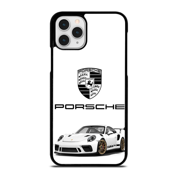 PORSCHE GT3 RS WHITE iPhone 11 Pro Case Cover