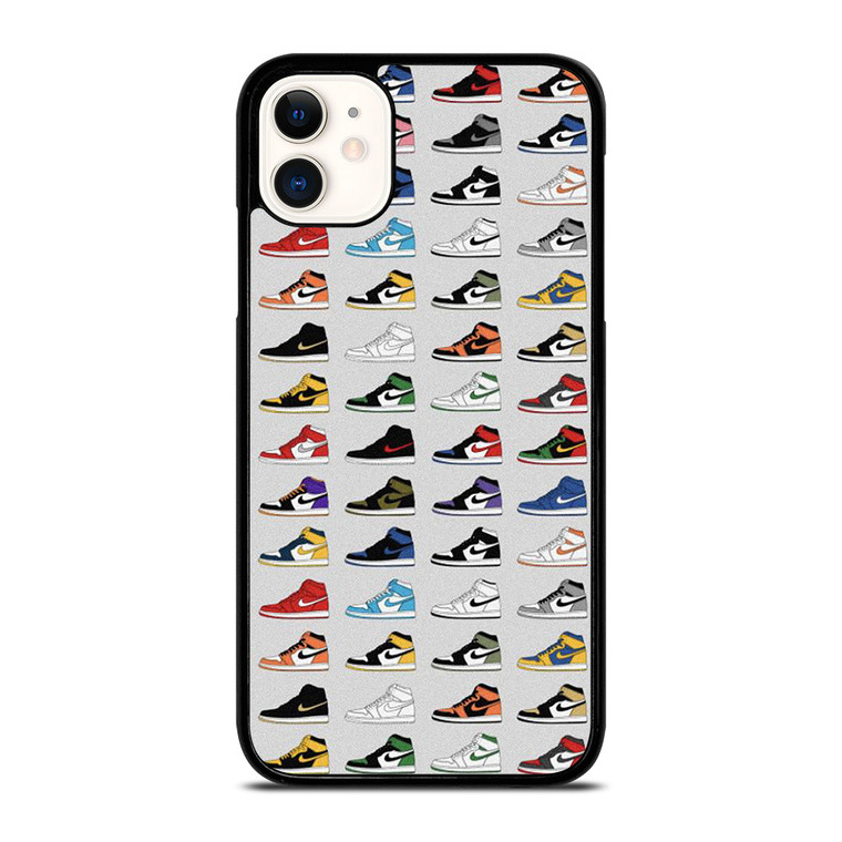 AIR JORDAN SHOES COLLAGE iPhone 11 Case Cover