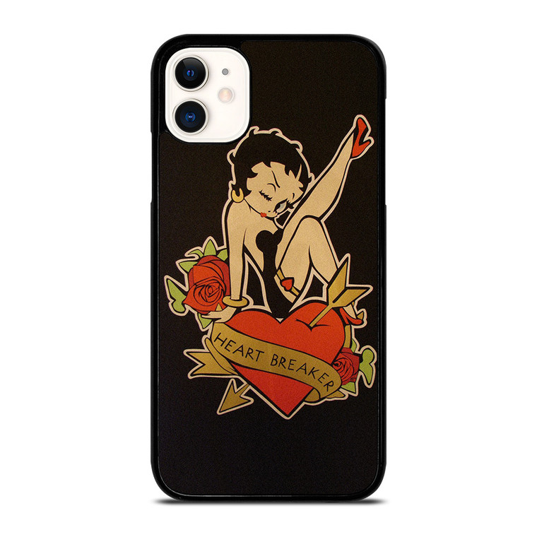 BETTY BOOP HEART BREAKER iPhone 11 Case Cover