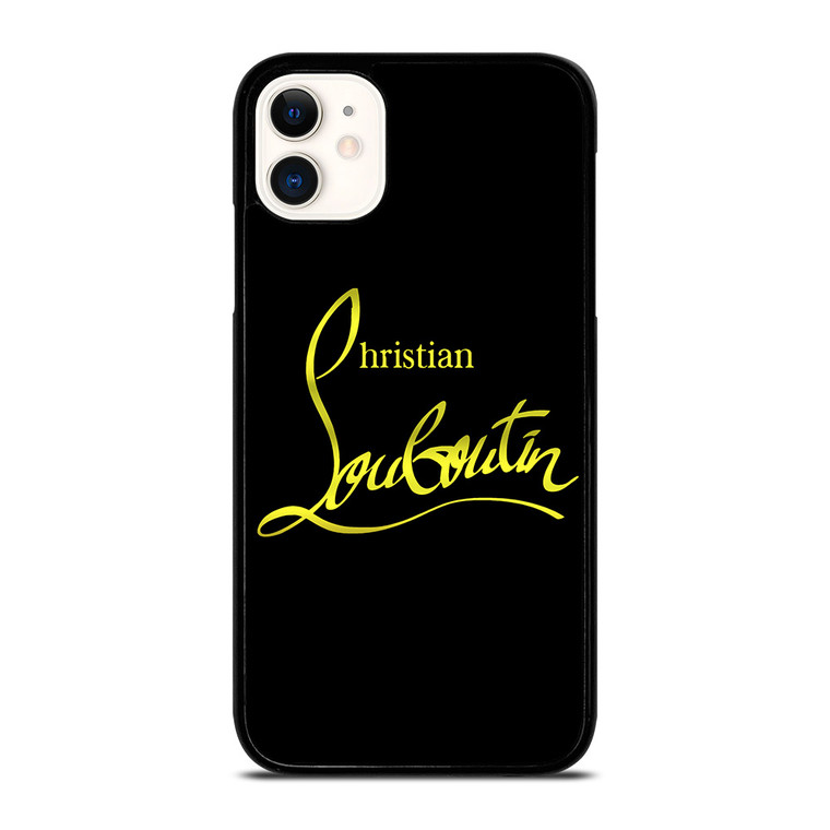 CHRISTIAN LOUBOUTIN GOLD LOGO iPhone 11 Case Cover CHRISTIAN LOUBOUTIN GOLD LOGO iPhone 11 Case Cover