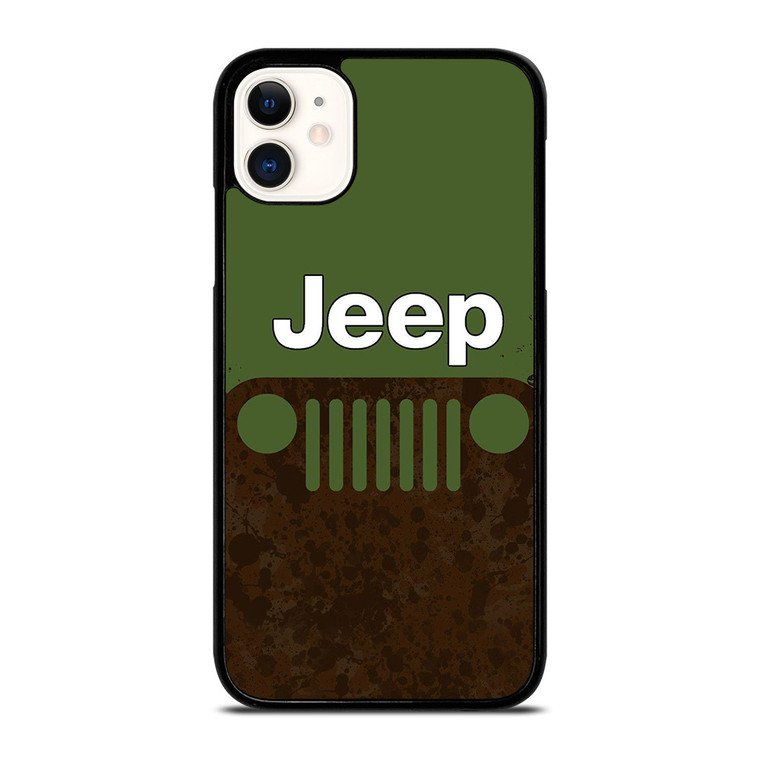 JEEP GREEN RUSTY LOGO iPhone 11 Case Cover