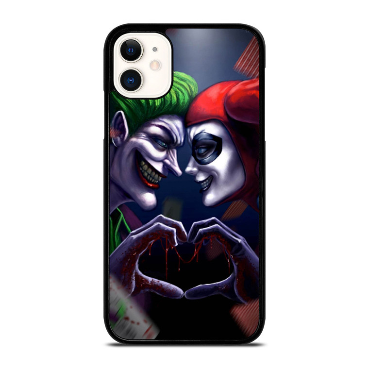 JOKER LOVE HARLEY QUINN ART iPhone 11 Case Cover