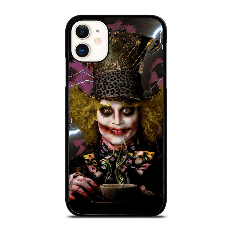 MAD HATTER ALICE IN WONDERLAND MOVIES iPhone 11 Case Cover MAD HATTER ALICE IN WONDERLAND MOVIES iPhone 11 Case Cover