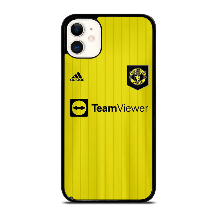 MANCHESTER UNITED GREEN AWAY JERSEY iPhone 11 Case Cover MANCHESTER UNITED GREEN AWAY JERSEY iPhone 11 Case Cover