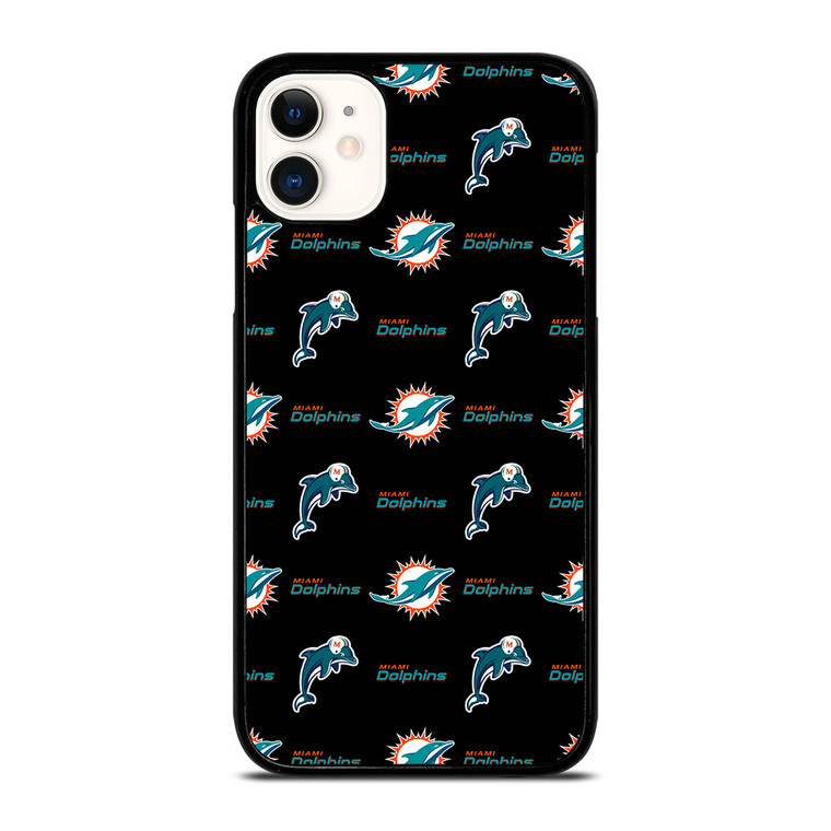 MIAMI DOLPHINS FOOTBALL PATTERN iPhone 11 Case Cover
