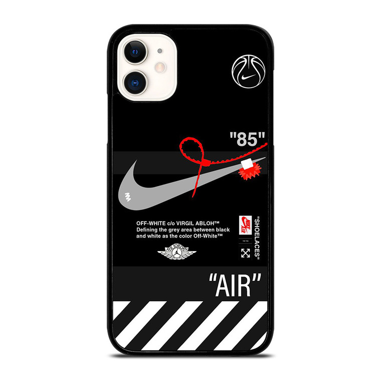 NIKE AIR JORDAN OFF WHITE STRIPES iPhone 11 Case Cover