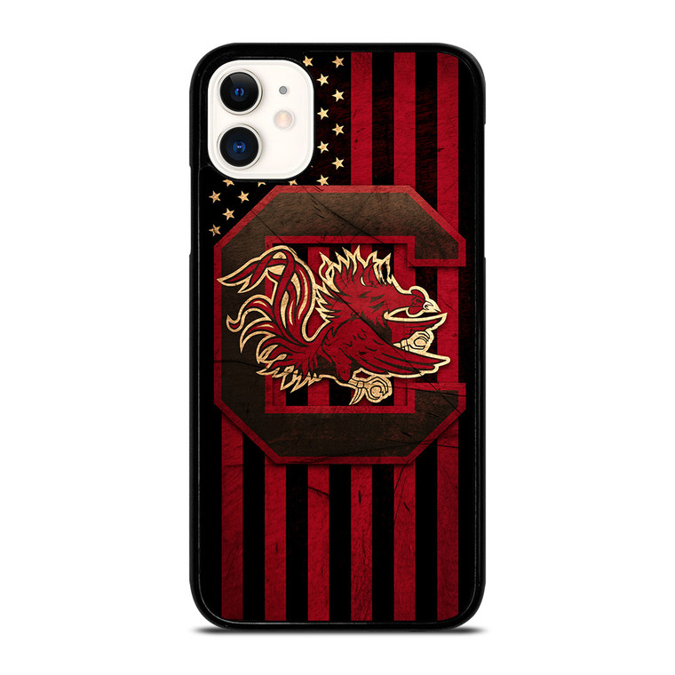 SOUTH CAROLINA GAMECOCKS FOOTBALL FLAG iPhone 11 Case Cover
