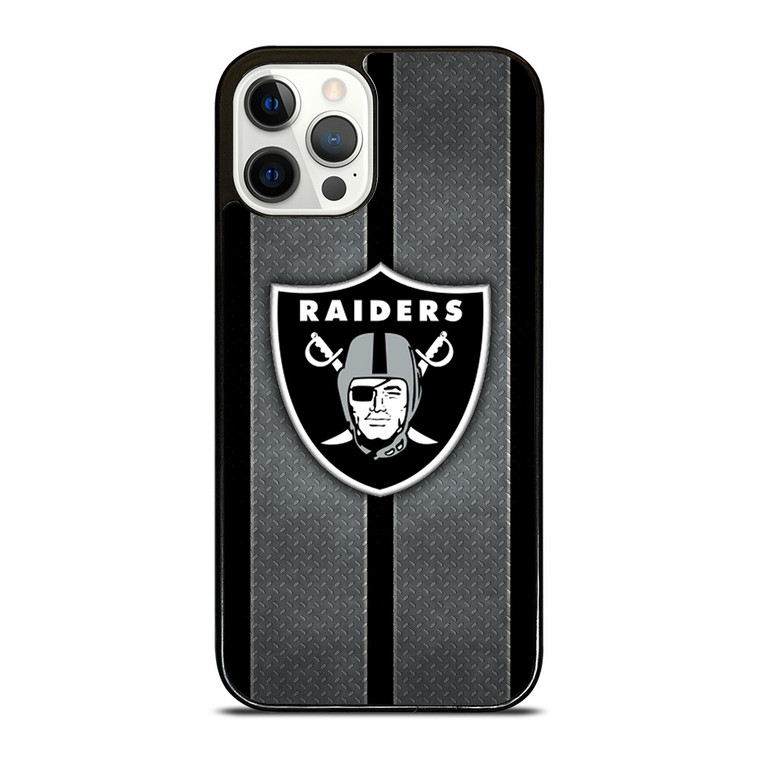 LAS VEGAS RAIDERS NFL METAL STRIPE iPhone 12 Pro Case Cover