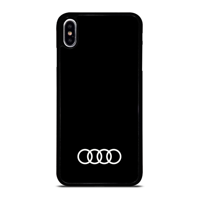 AUDI CAR LOGO BLACK iPhone XS Max Case Cover