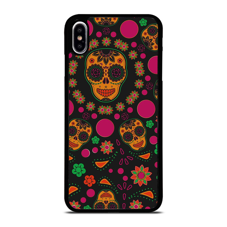 DIA DE LOS MUERTOS PATTERN iPhone XS Max Case Cover