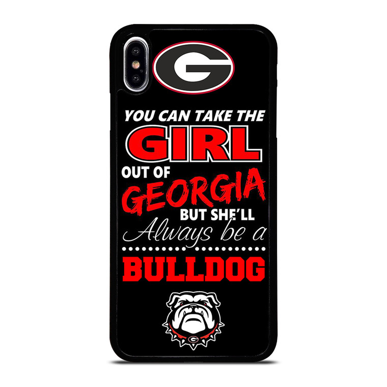 GEAORGIA BULLDOGS FOOTBALL GIRL iPhone XS Max Case Cover