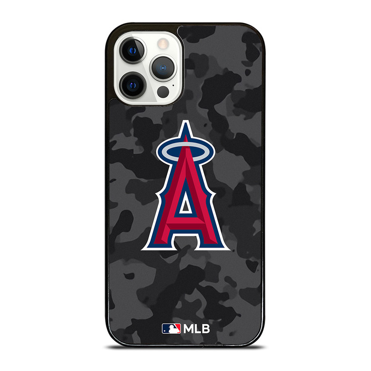 LOS ANGELES ANGELS BASEBALL BLACK CAMO iPhone 12 Pro Case Cover
