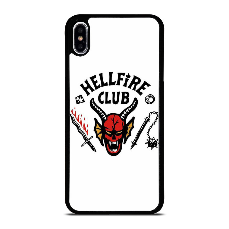 HELLFIRE CLUB STRANGER THING WHITE iPhone XS Max Case Cover
