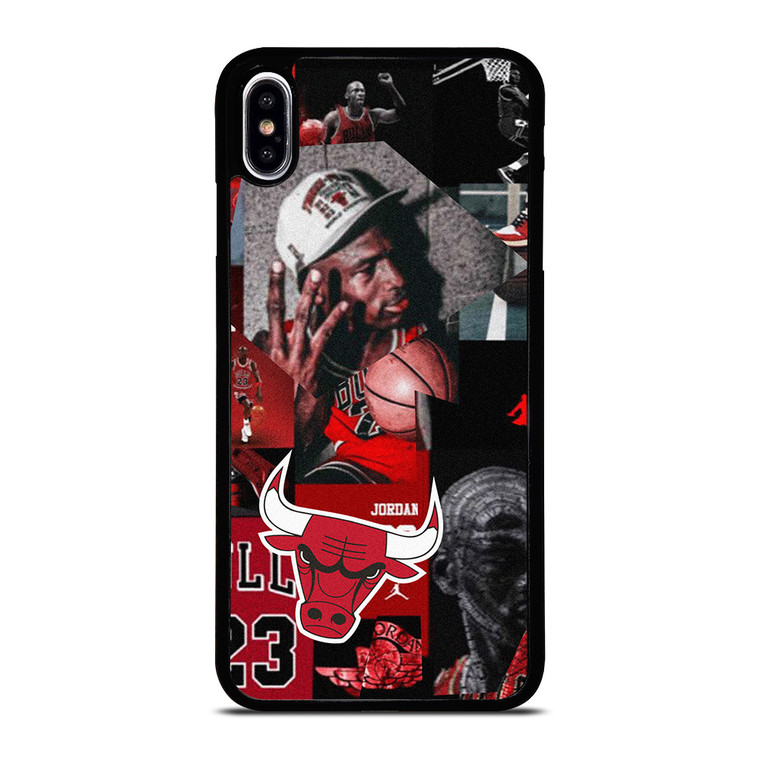 MICHAEL JORDAN CHICAGO BULLS COLLAGE iPhone XS Max Case Cover