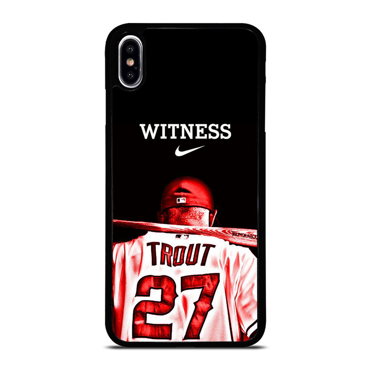 MIKE TROUT LOS ANGELES ANGELS BASEBALL iPhone XS Max Case Cover