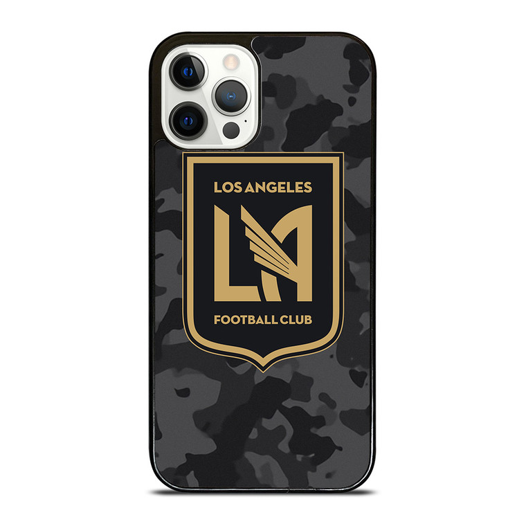 LOS ANGELES FC MLS BLACK CAMO iPhone 12 Pro Case Cover LOS ANGELES FC MLS BLACK CAMO iPhone 12 Pro Case Cover