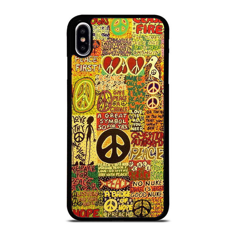 PEACE TAPESTRY PATTERN iPhone XS Max Case Cover