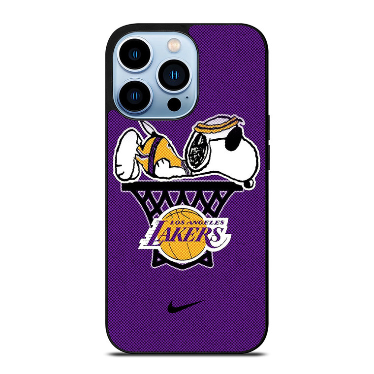 LOS ANGELES LAKERS NIKE SNOOPY iPhone 13 Pro Max Case Cover