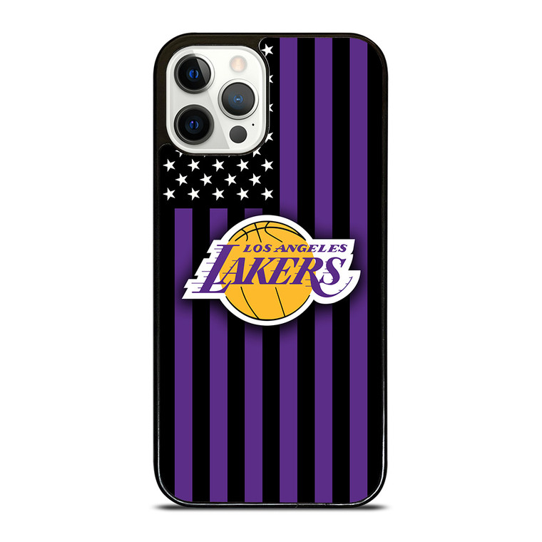 LOS ANGELES LAKERS NBA USA FLAG iPhone 12 Pro Case Cover LOS ANGELES LAKERS NBA USA FLAG iPhone 12 Pro Case Cover