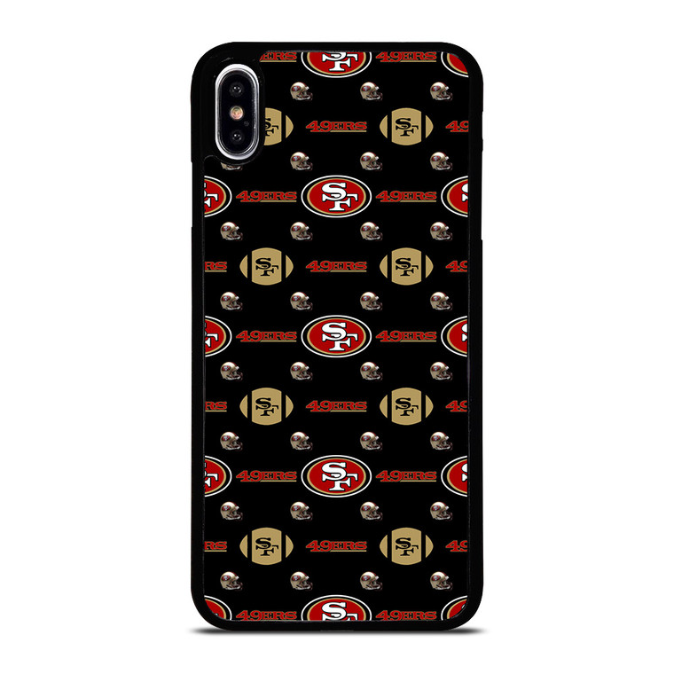 SAN FRANCISCO 49ERS FOOTBALL PATTERN iPhone XS Max Case Cover