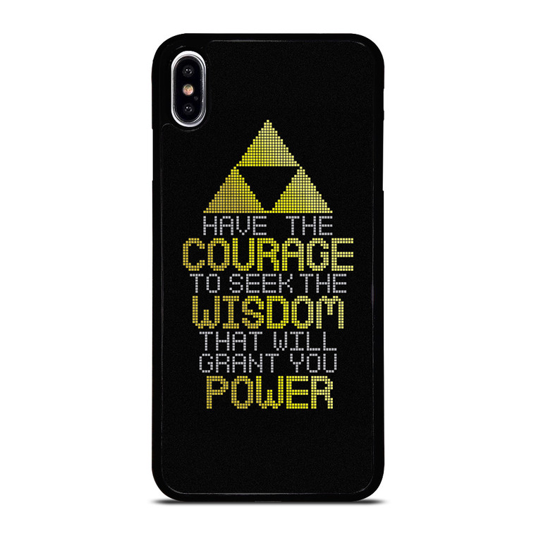 TRIFORCE ZELDA QUOTES iPhone XS Max Case Cover