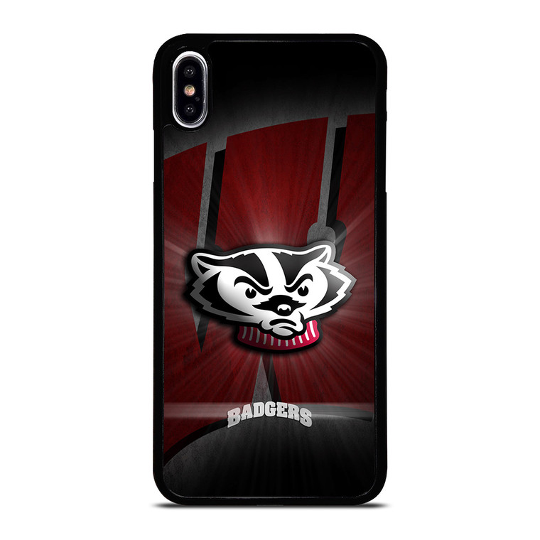 WISCONSIN BADGERS FOOTBALL LOGO iPhone XS Max Case Cover