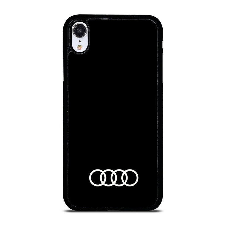 AUDI CAR LOGO BLACK iPhone XR Case Cover