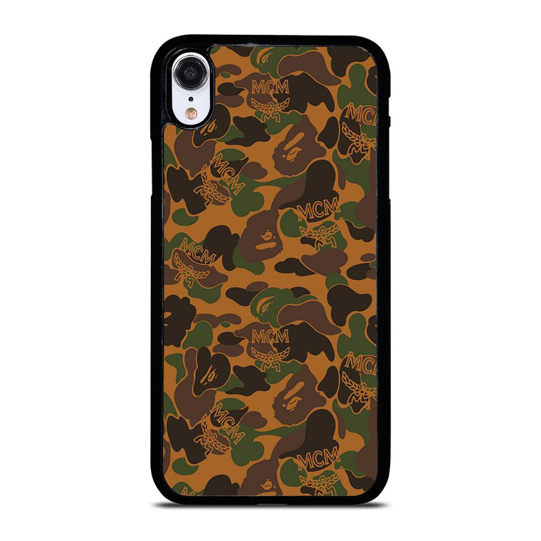 BAPE X MCM WORLDWIDE iPhone XR Case Cover BAPE X MCM WORLDWIDE iPhone XR Case Cover