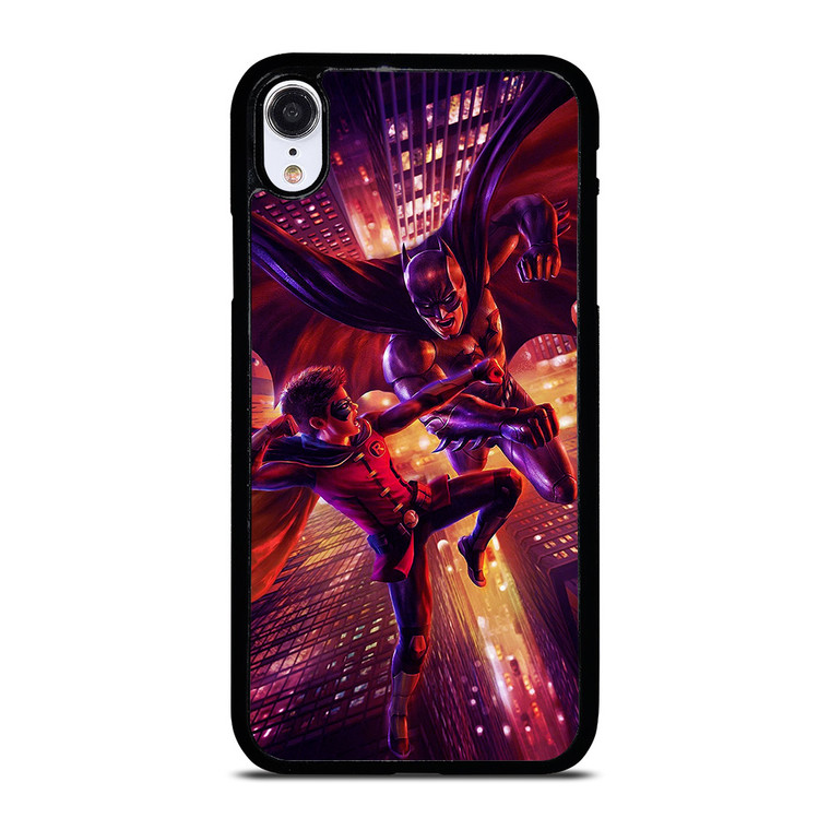 BATMAN AND ROBIN FIGHT iPhone XR Case Cover BATMAN AND ROBIN FIGHT iPhone XR Case Cover